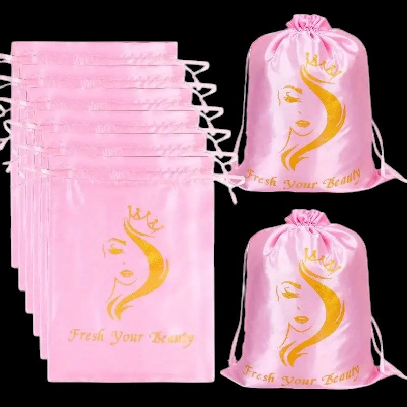 Wigs Bags Storage Satin